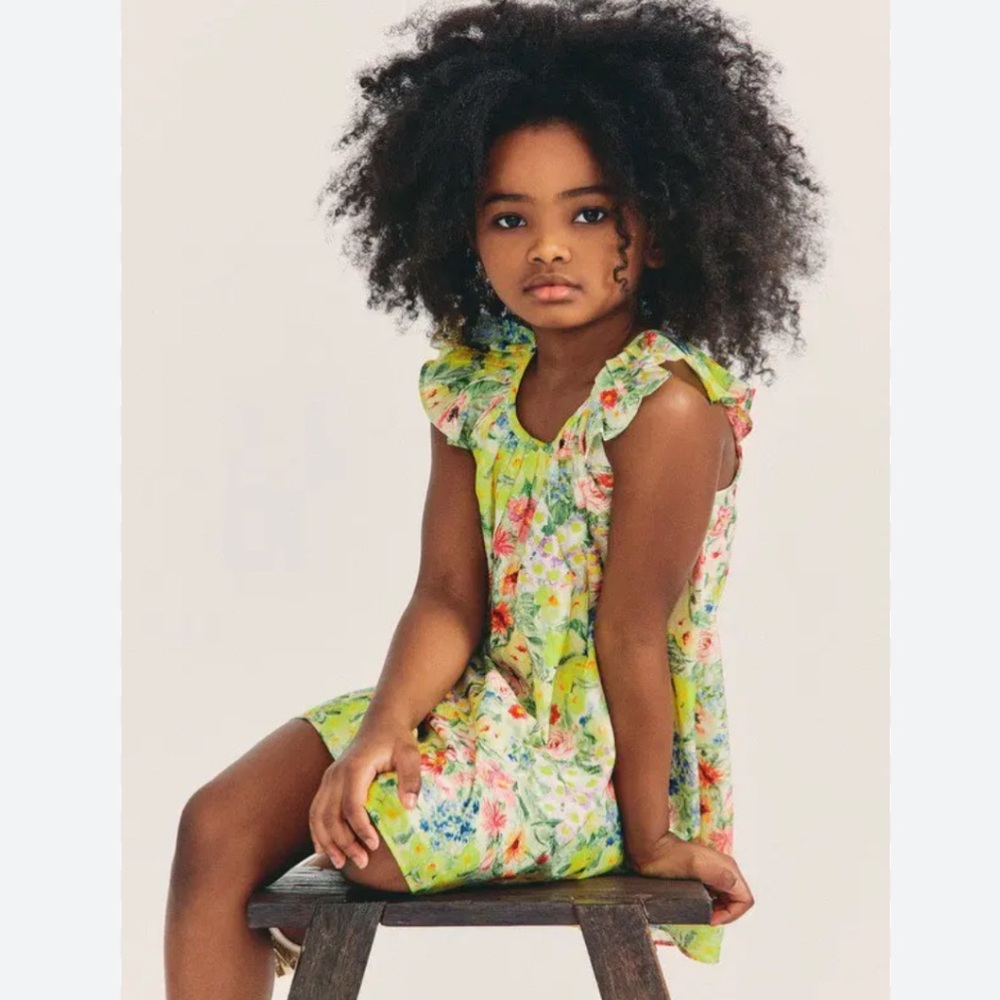 LoveShackFancy Lou Dress in Rainbow Skies